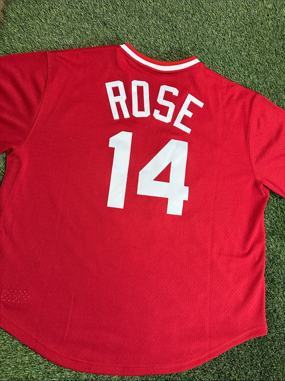 NWOT Mitchell & Ness Cincinnati Reds Pete Rose #14 Red Cooperstown Jersey XXL